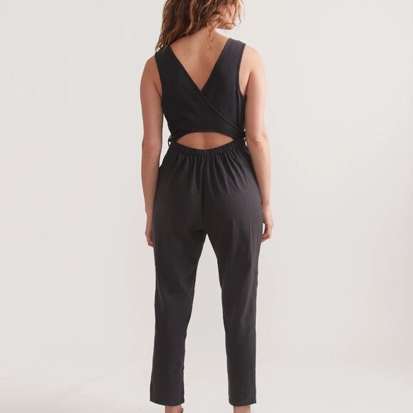 Marine Layer Eloise Belted Jumpsuit - Size Medium NWT - Picture 10 of 11